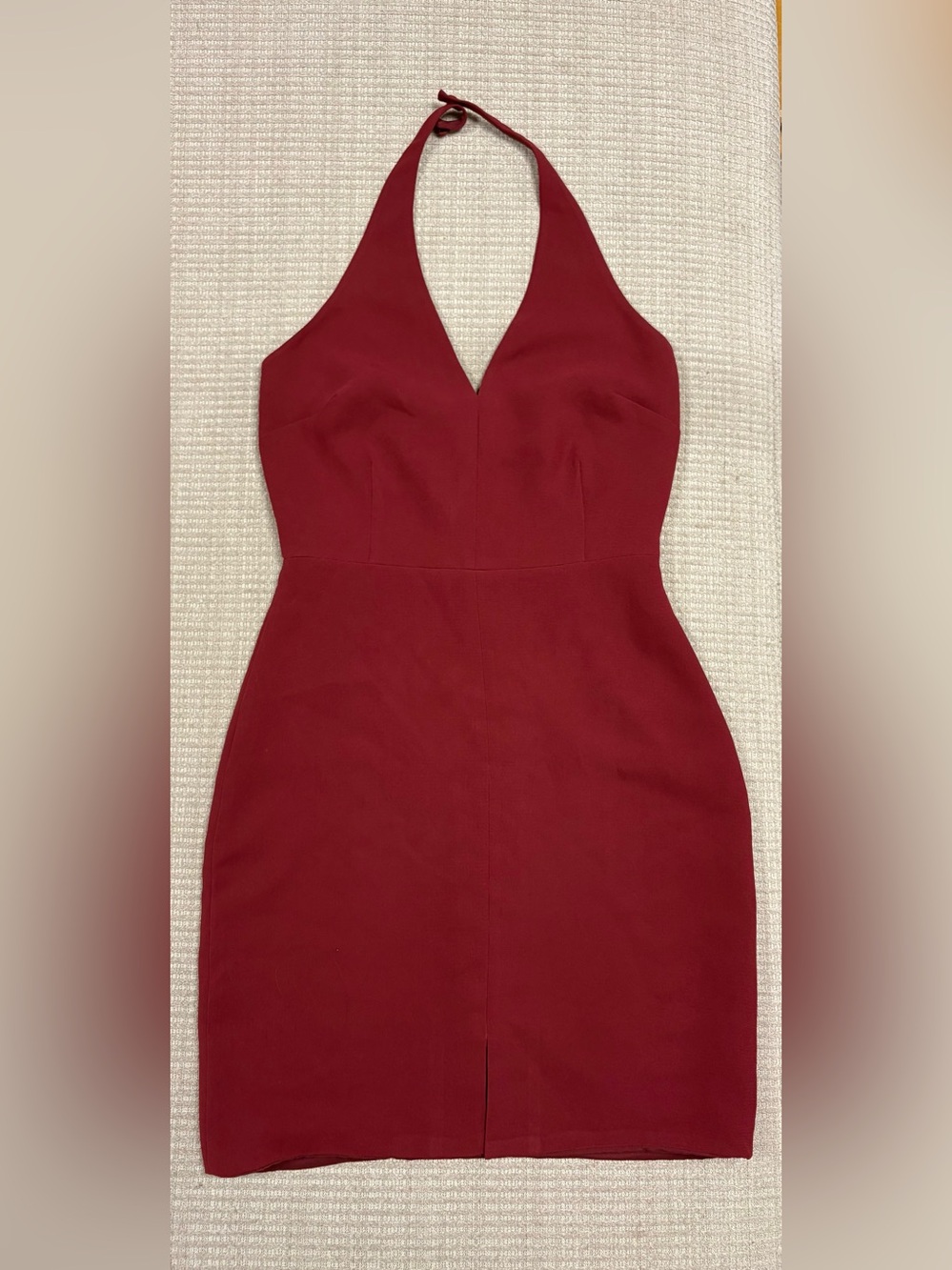 Likely Carolyn Halter Sheath Bodycon Dress in Crimson